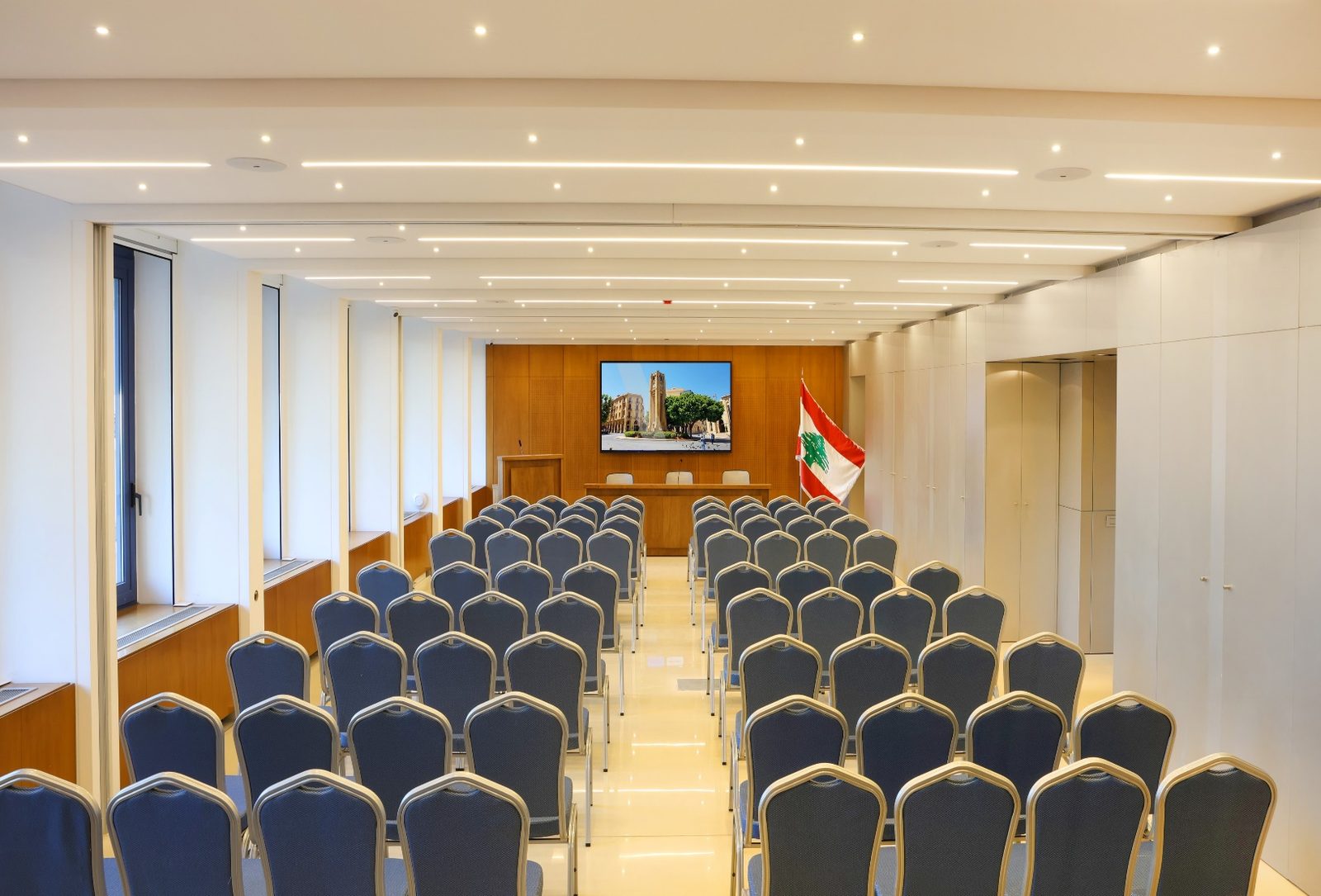 Conference hall interior
